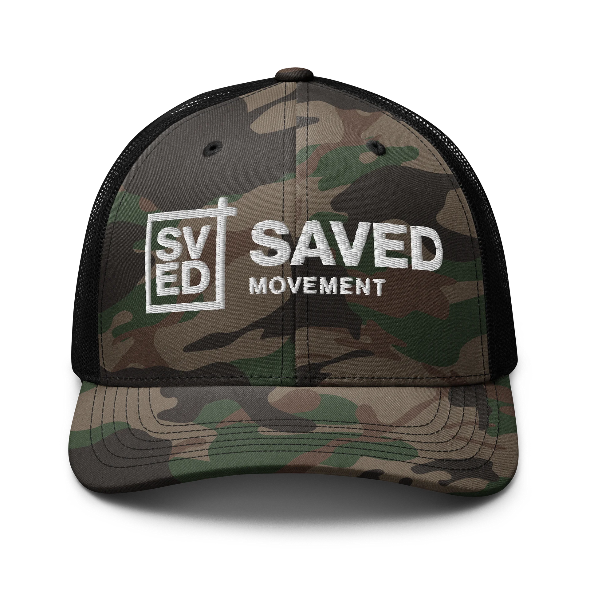 SAVED Movement Camo Trucker Hat product image (1)