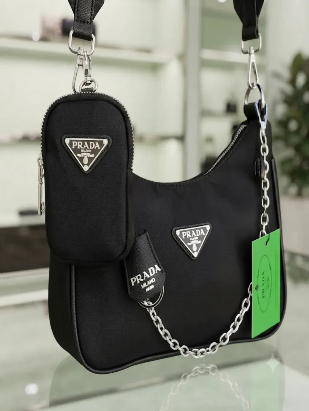 PRADA حقيبة نسائية برادا هاي كوالتي مصنوعة من قماش product image (12)