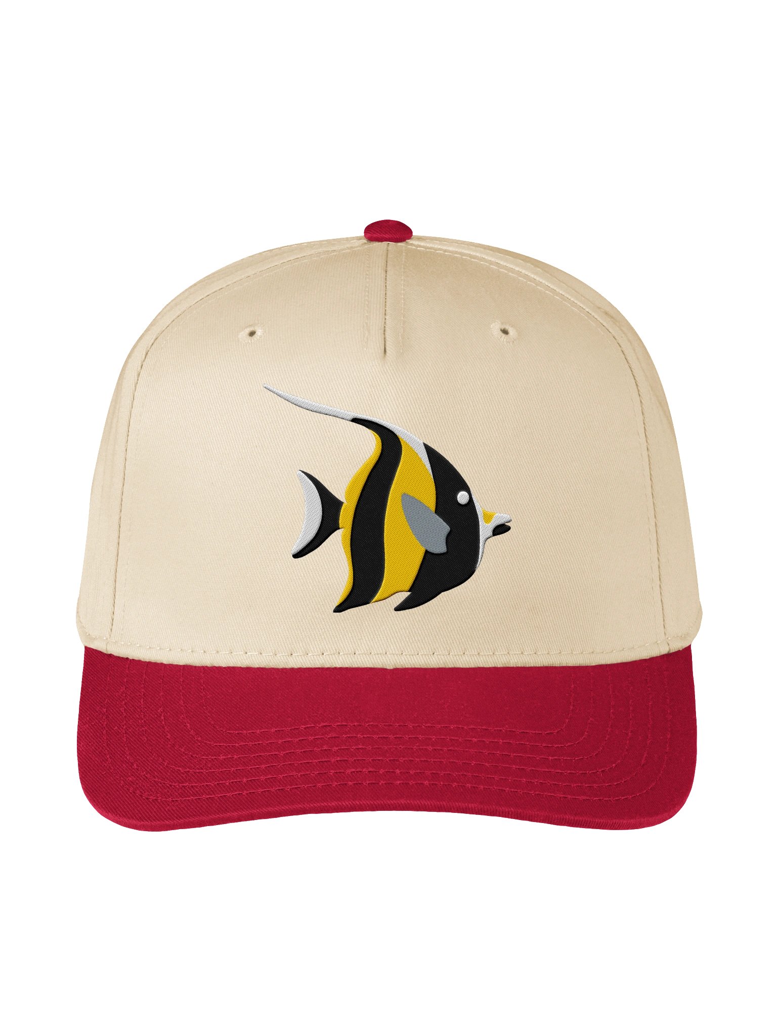 Moorish Idol Mid-Profile Baseball Cap (Embroidered) for Reef and Marine Aquarium Lovers product image (1)