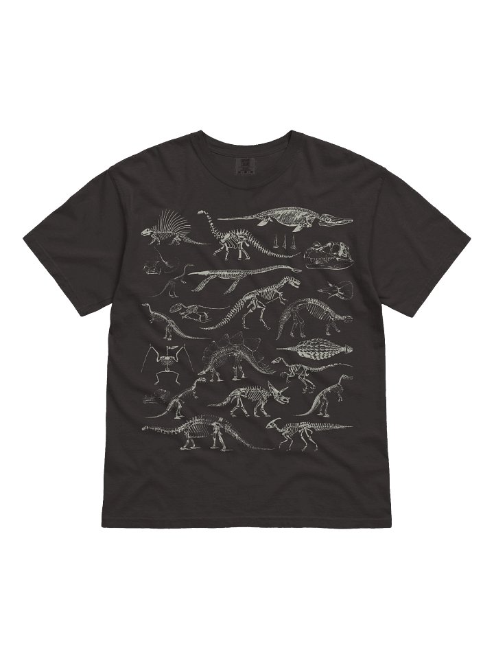 Dark Academia Dinosaur Skeleton Shirt – Vintage Fossil Bones Off-White Graphic Tee product image (21)