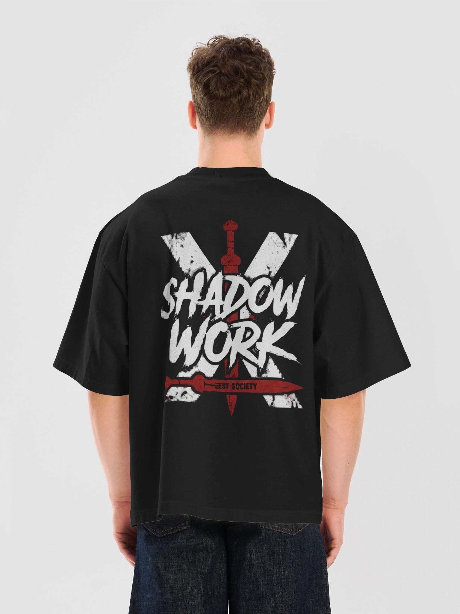Shadow Work. - Heavyweight Oversized Tee product image (6)
