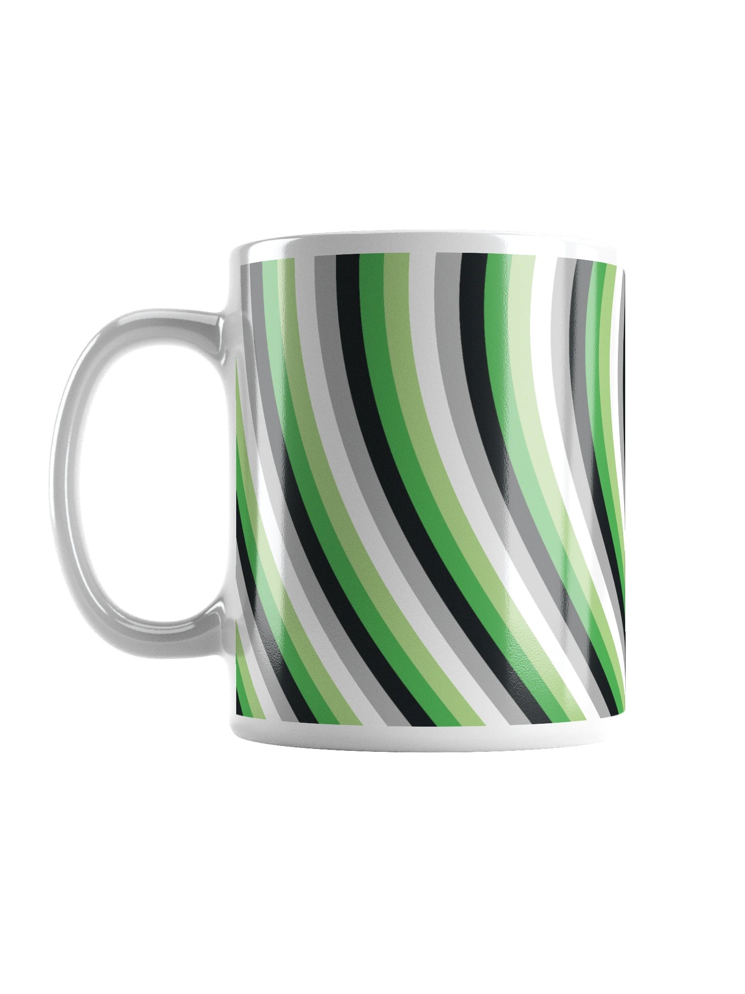 Aromantic Pride Hearts Mug (Left-handed) product image (2)