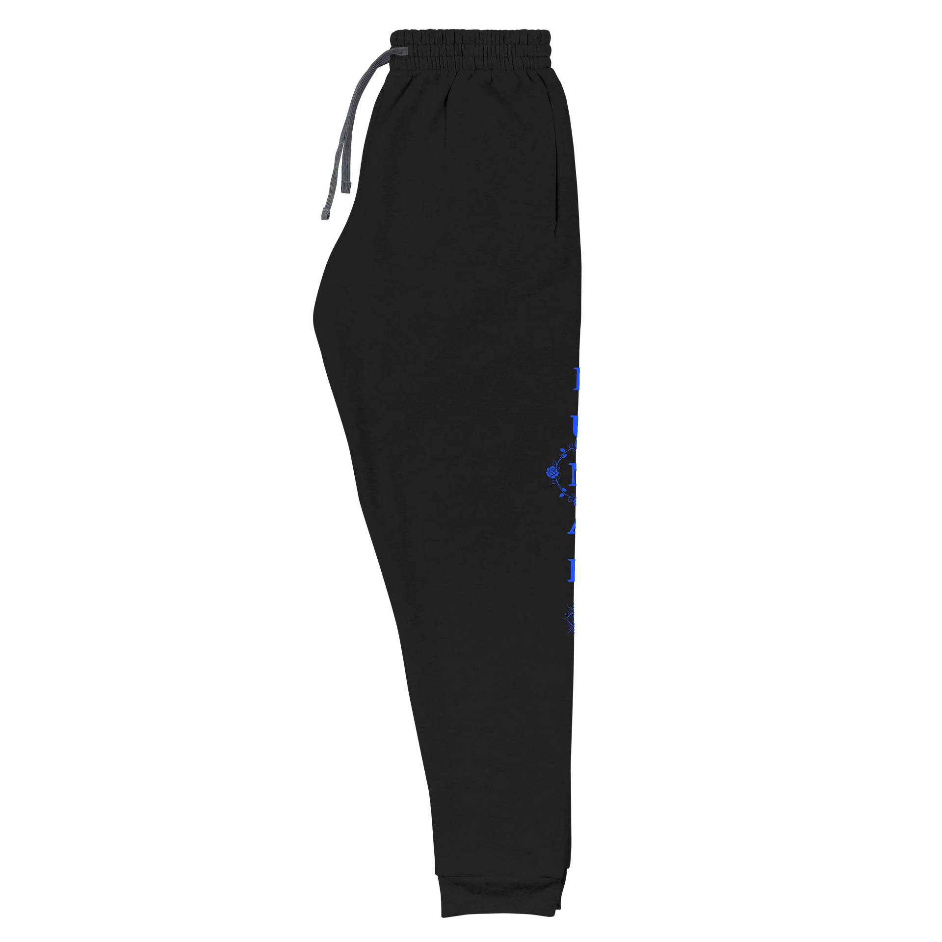 Neon Blue “Lunar Goddess” Women’s Luxury Celestial Joggers product image (6)