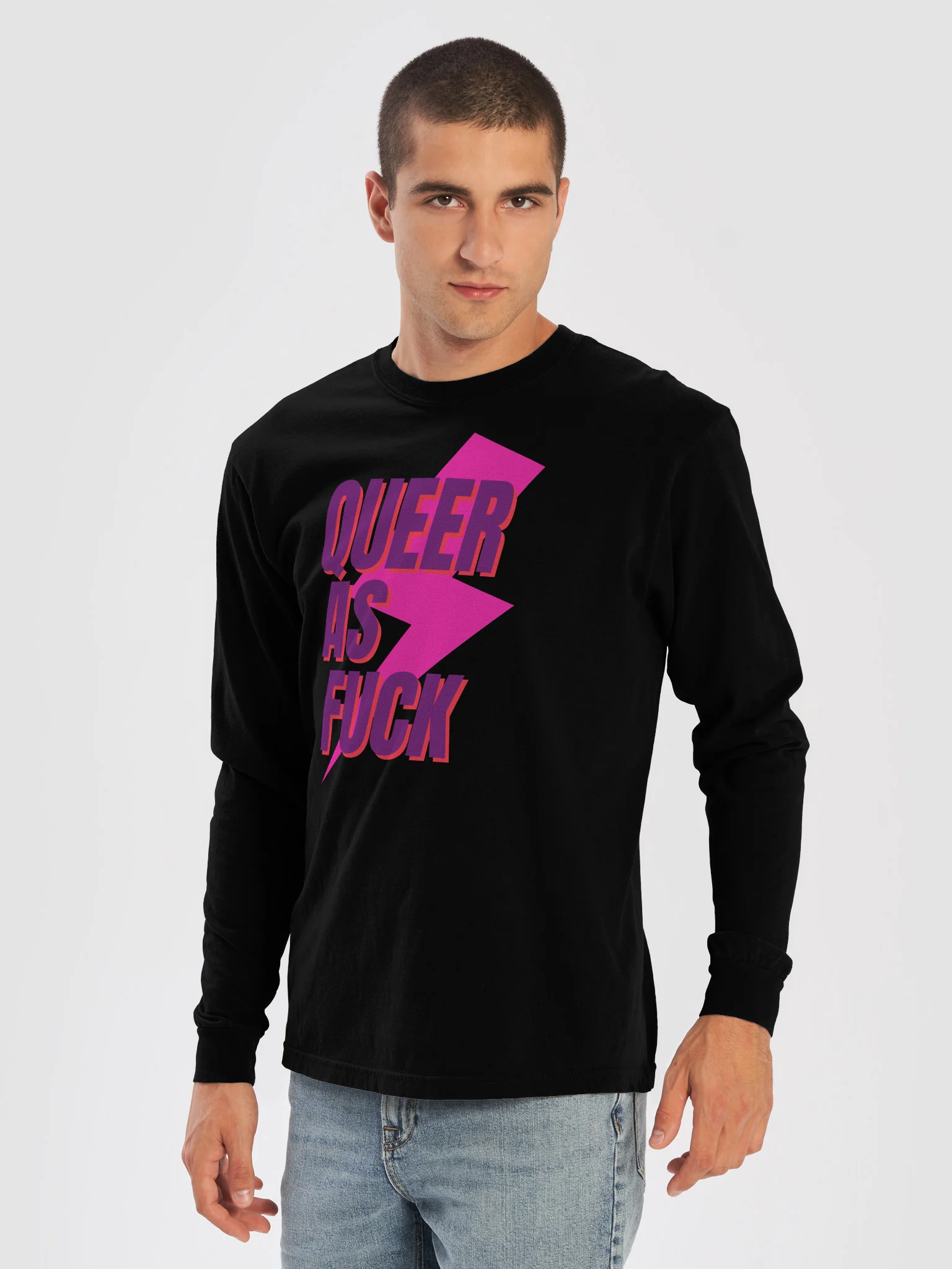 Queer AF long sleeve tee product image (27)
