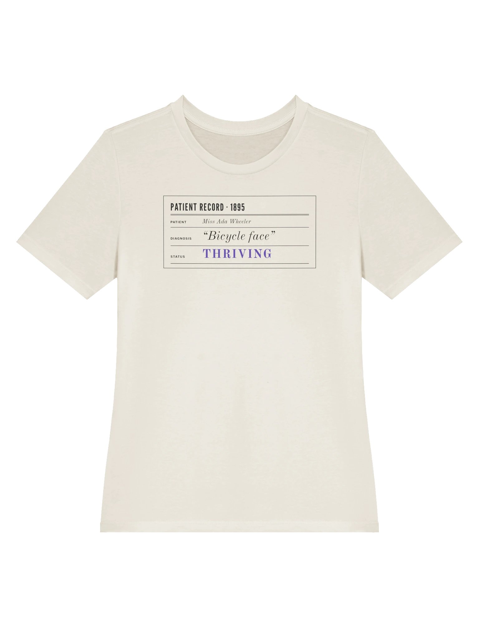 Patient Record Women's Relaxed Tee (Natural) product image (3)
