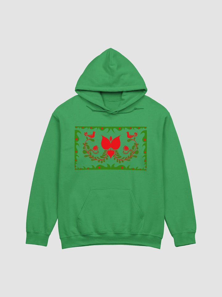 Hungarian Folk Art Green Harmony Hoodie product image (1)