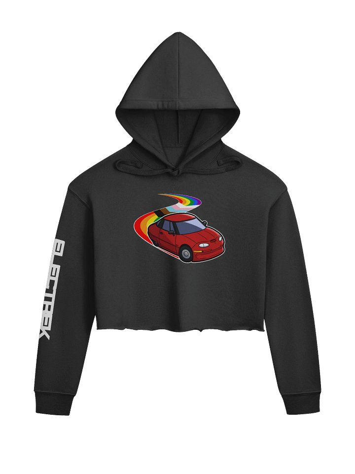 Be Gay, Drive Electric CropTop Hoodie product image (2)