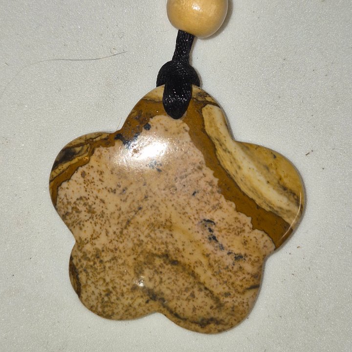 Picture Jasper Flower Pendent product image (1)