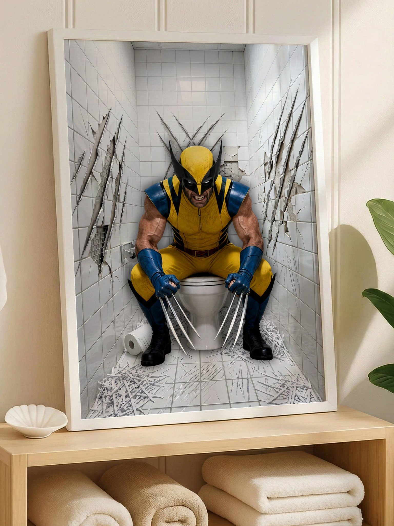 Wolverine Bathroom Wall Art 2 product image (1)