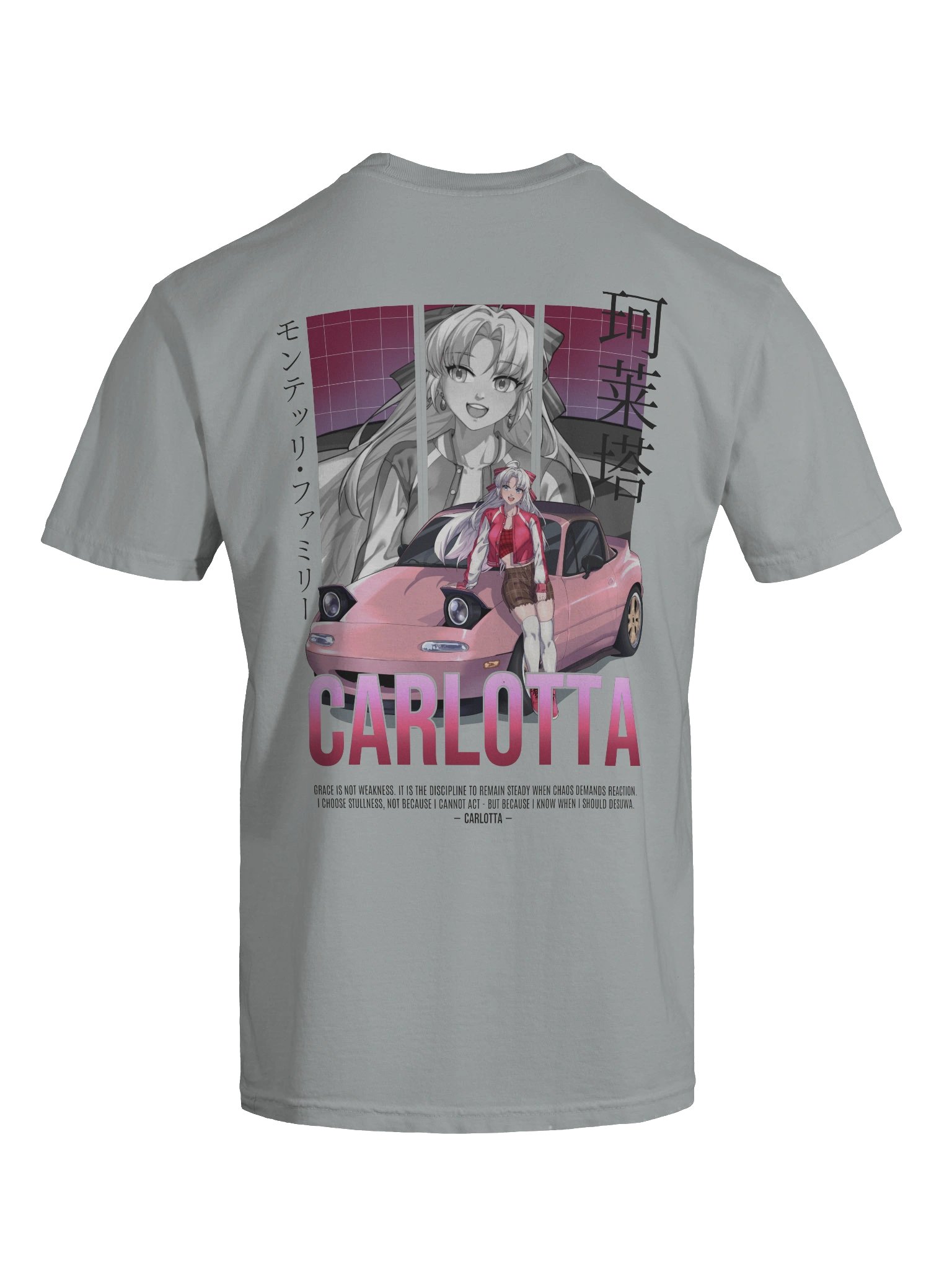 Carlotta JDM T-Shirt (Light Colors) | WuWa Anime Streetwear product image (9)