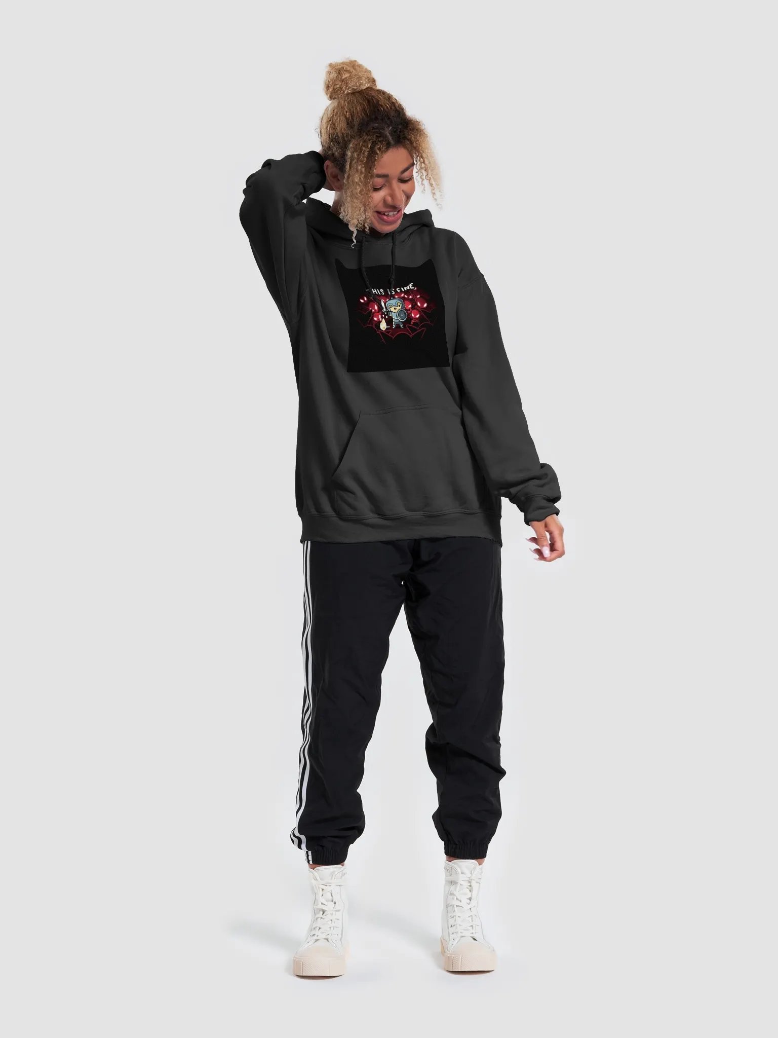 This Is Fine Knight Surrounded Hoodie product image (49)