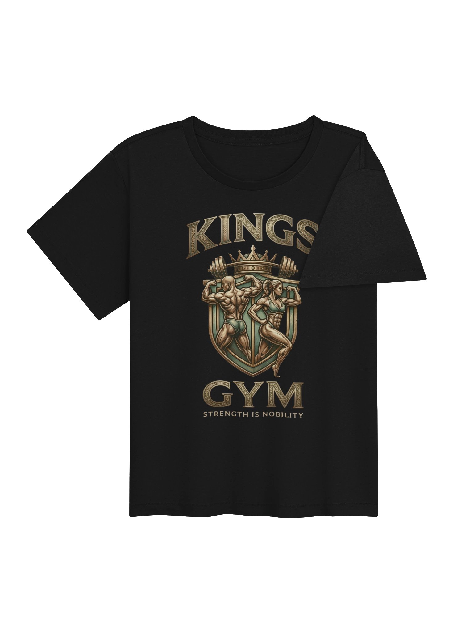 Kings Gym Women's Tee - Vintage Bodybuilding Crest product image (3)