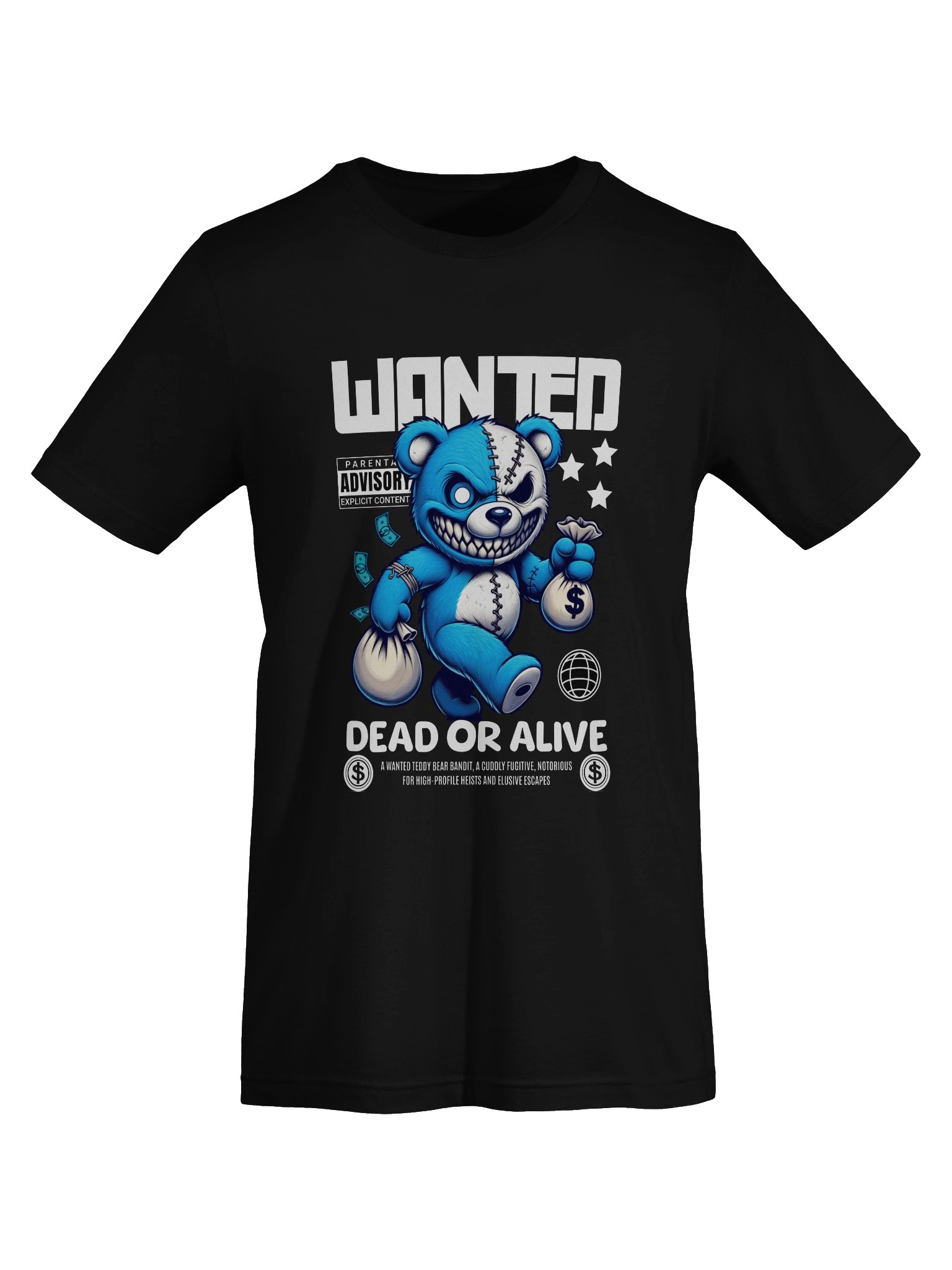 Rebellious Teddy Bear Moneybags T-Shirt product image (7)