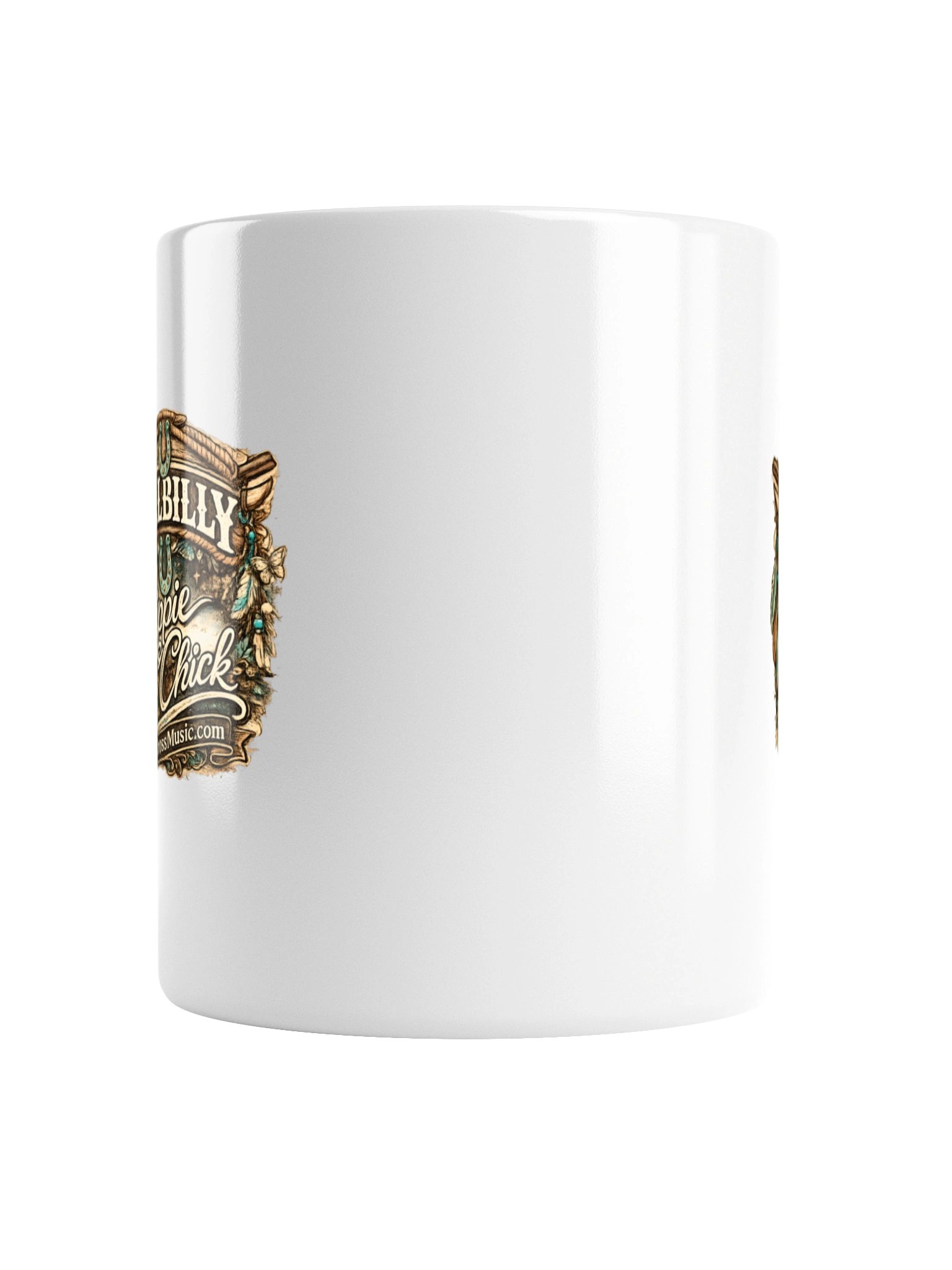 Hillbilly Hippie Chick White Coffee Mug product image (5)