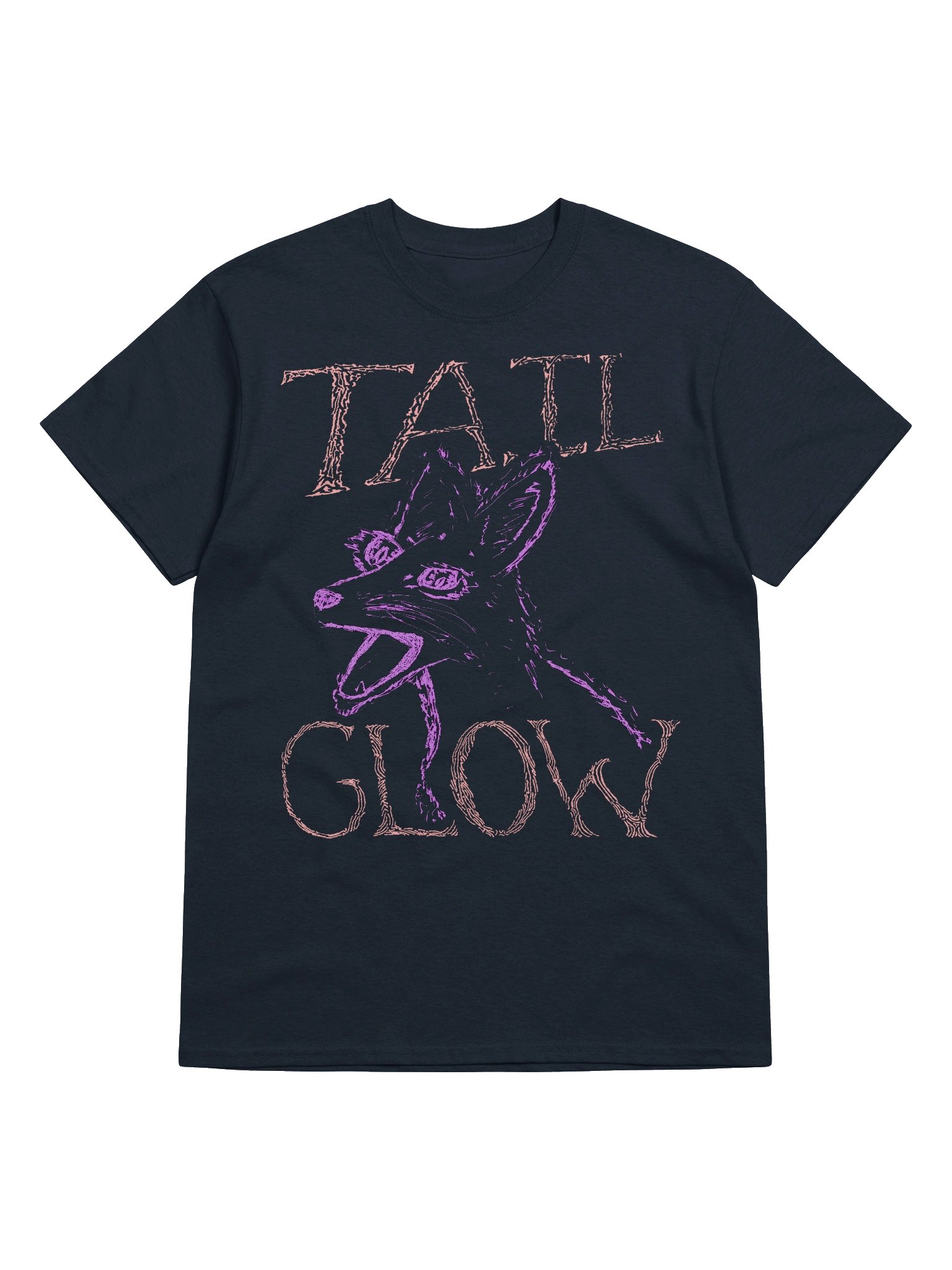 Tail Glow - Screaming Fox T-shirt - Navy product image (4)
