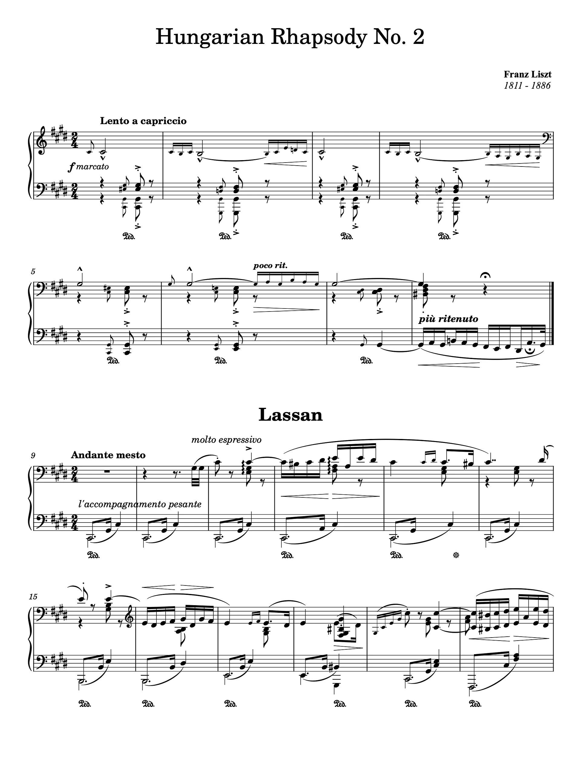 Hungarian Rhapsody No. 2 in C-sharp Minor, S. 244/2 product image (1)