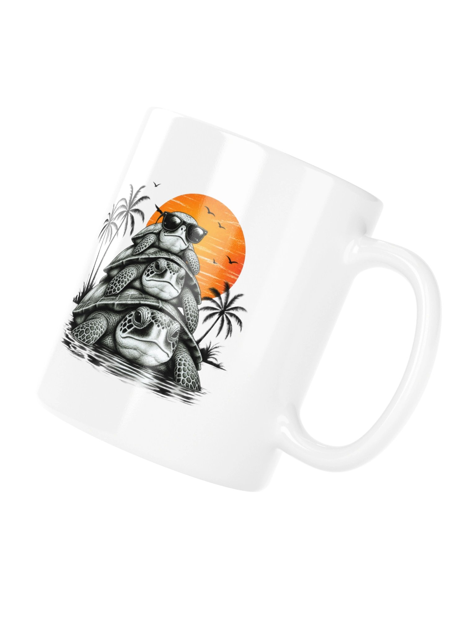 Slow Life Turtle Ceramic Mug product image (10)