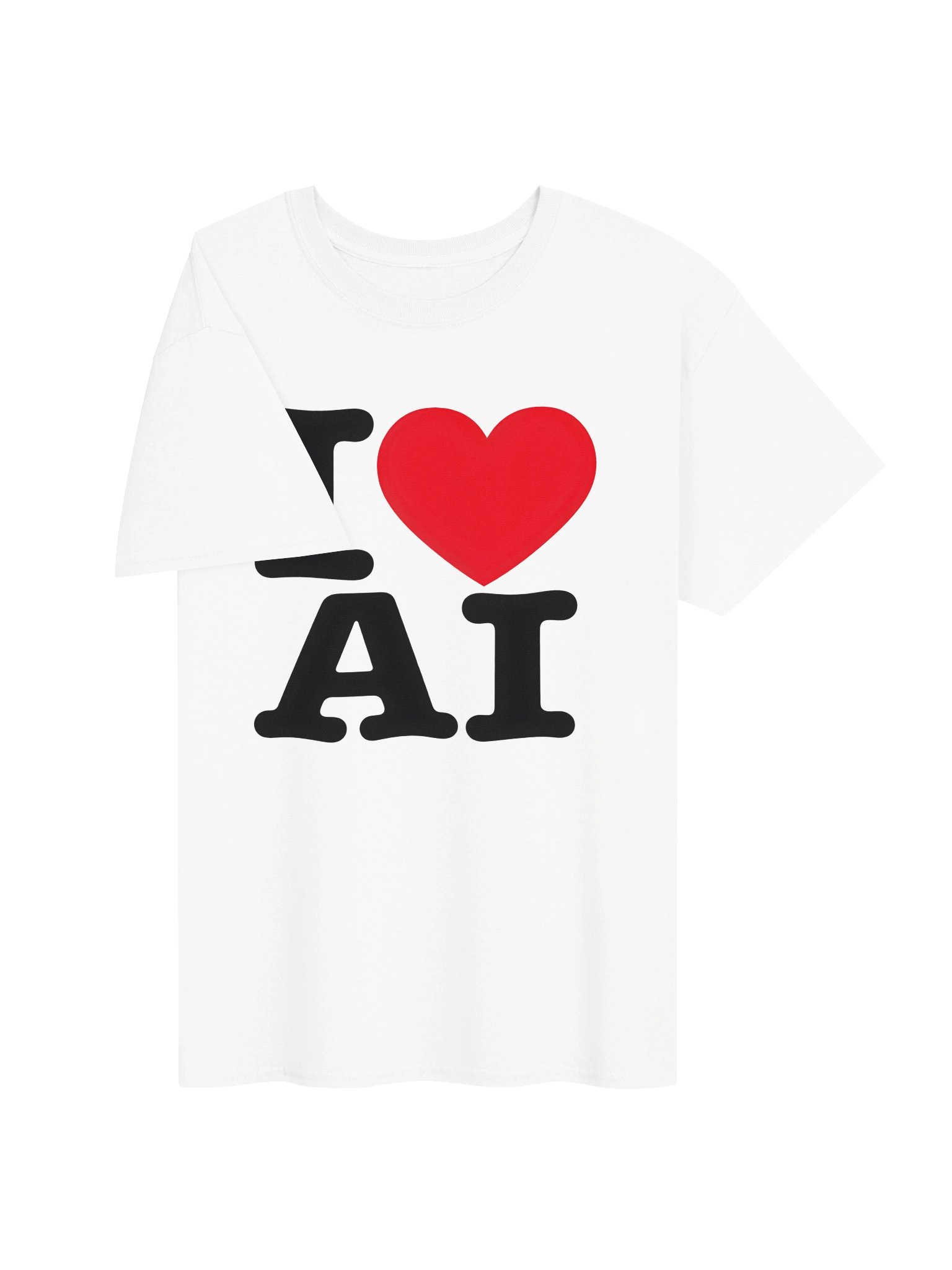 I ❤️ AI t-shirt product image (3)