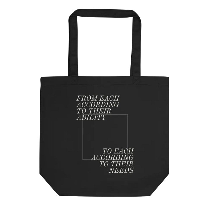 Marx Quote Tote Black product image (1)