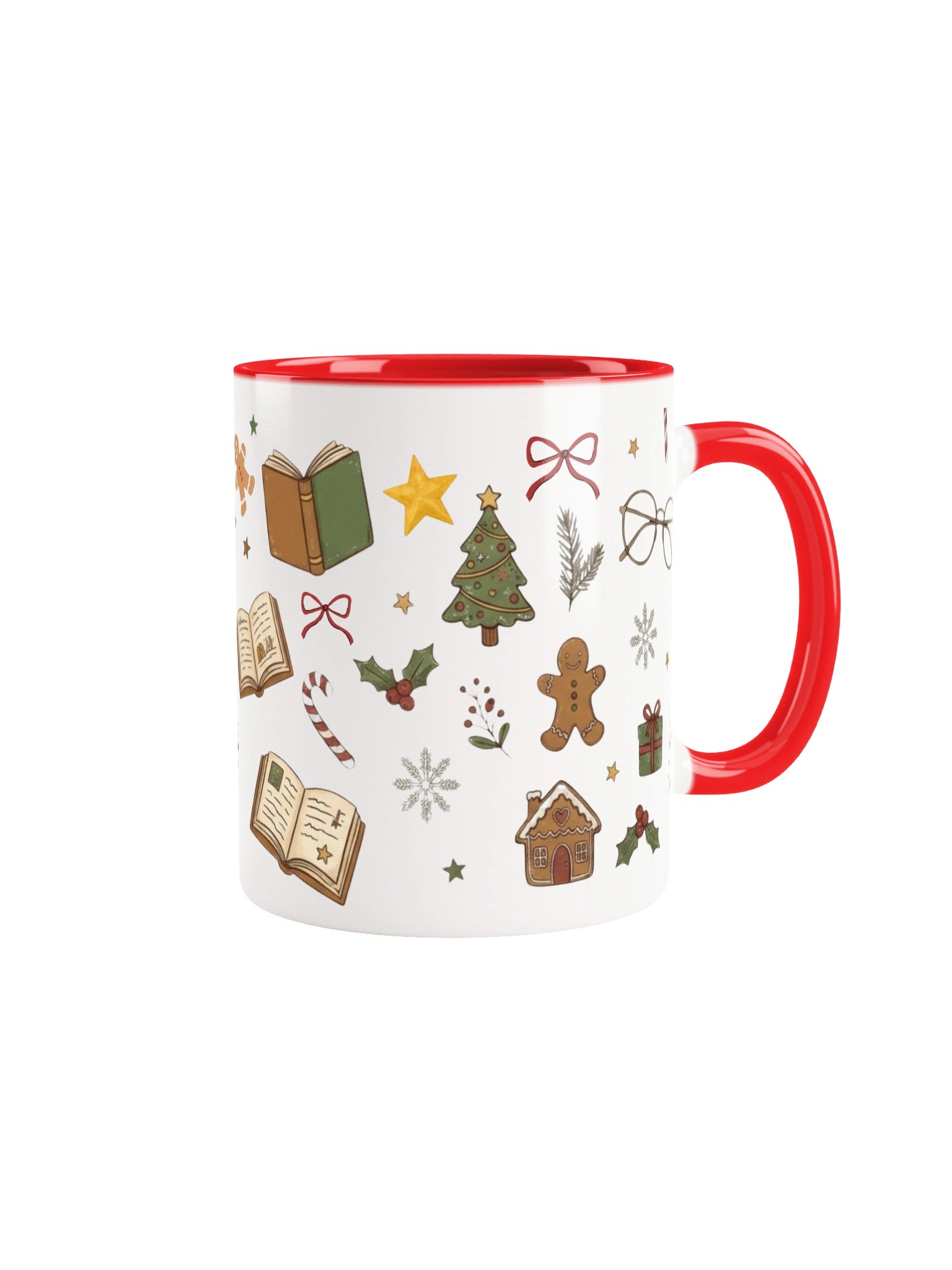 Bookish Christmas Mug – Cozy Gift for Book Lovers & Readers product image (3)