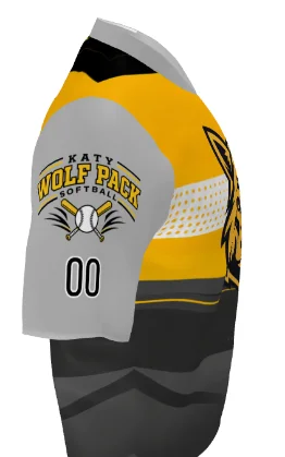 KWP Silver Sleeve SOTX Softball Numbered Athlete Jersey product image (2)