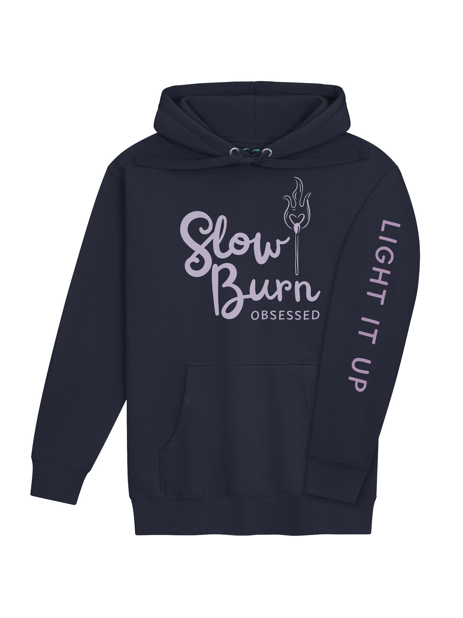 Slow Burn Obsessed | Light It Up | Light Purple Logo Hoodie product image (4)