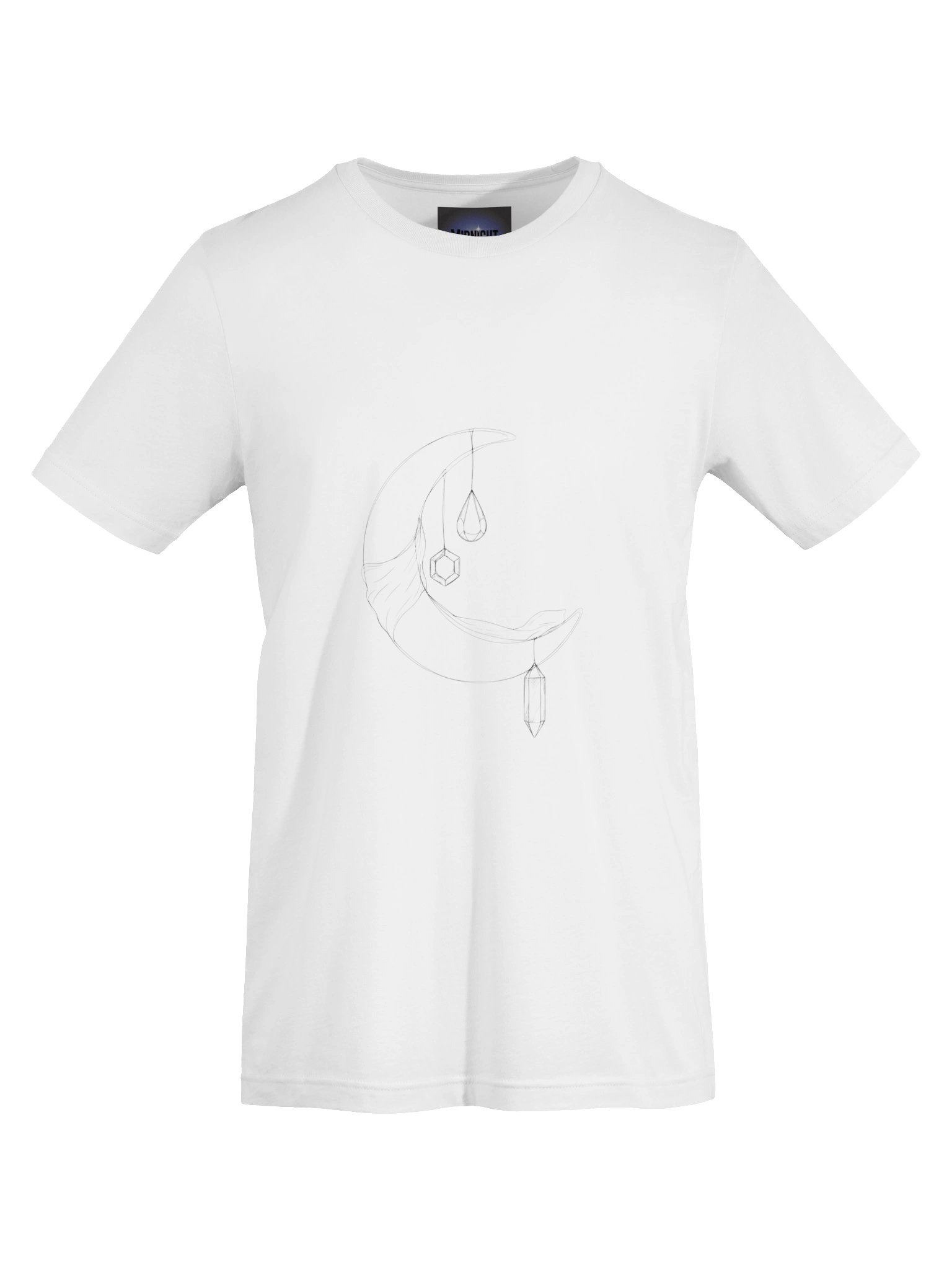 Midnight Veil Crystal Crescent T-Shirt product image (105)