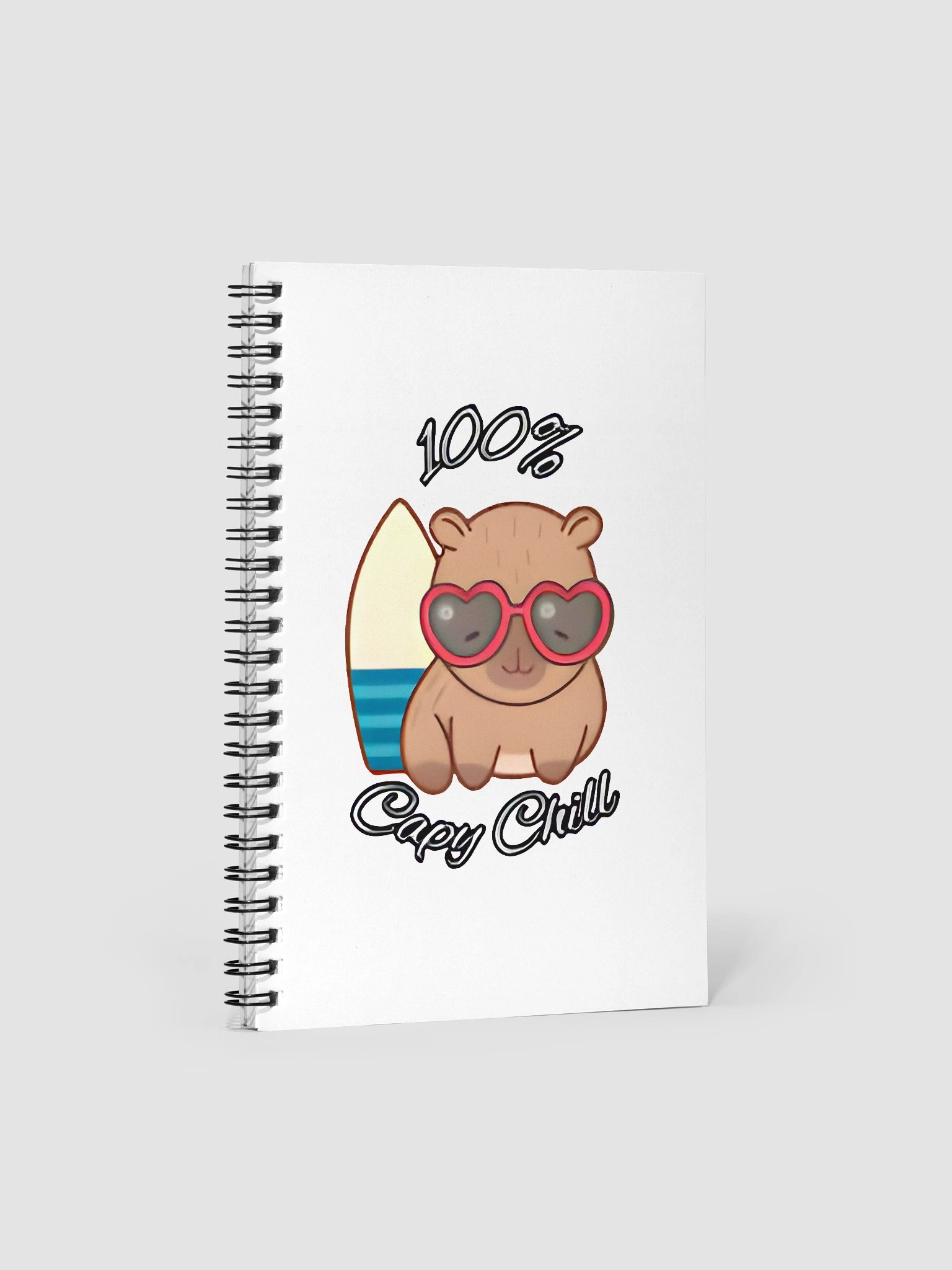 100% Capy Chill Spiral Notebook product image (1)
