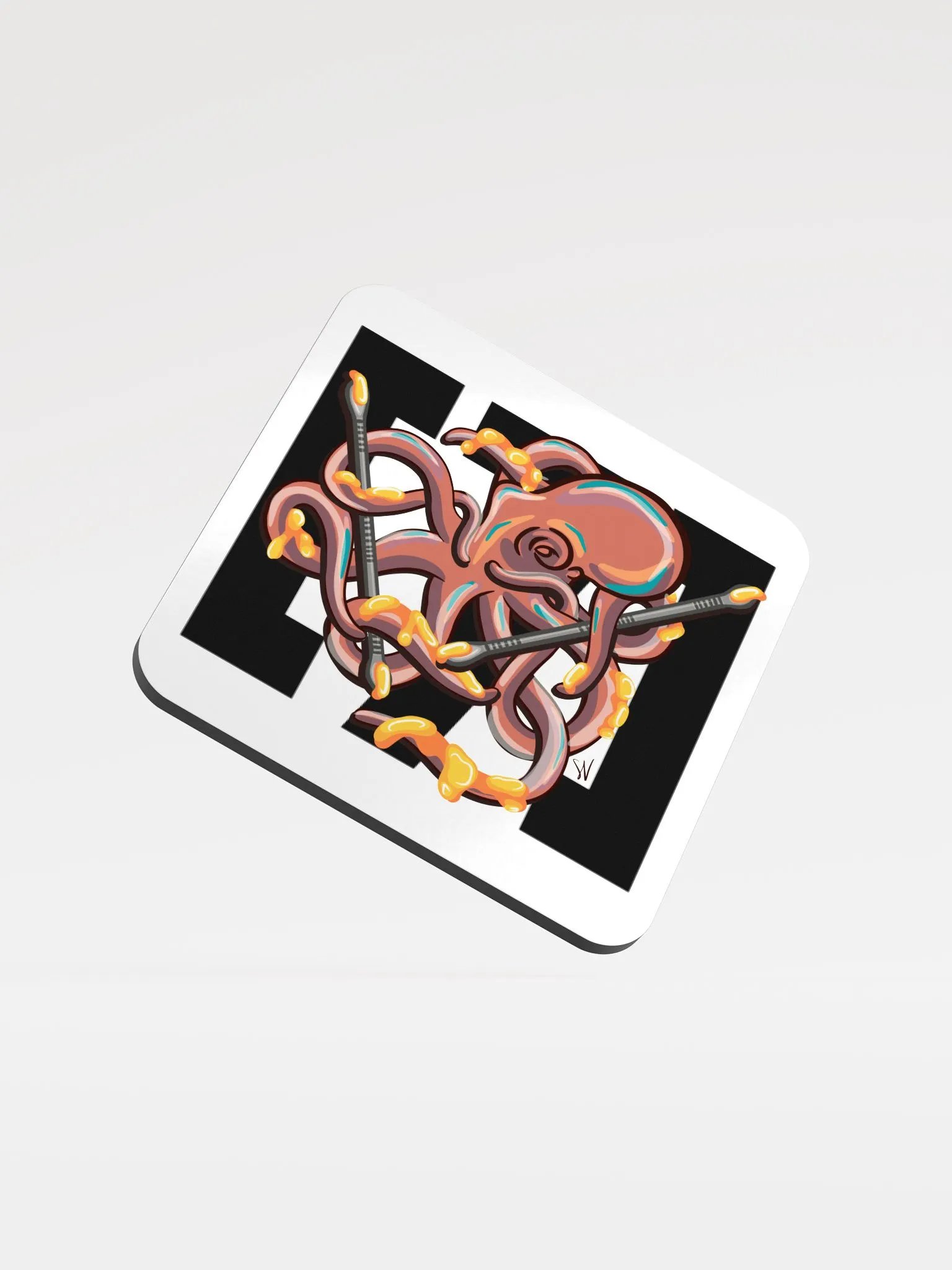 ASolid7 Dabbing Septopus Single Dab Coaster product image (3)