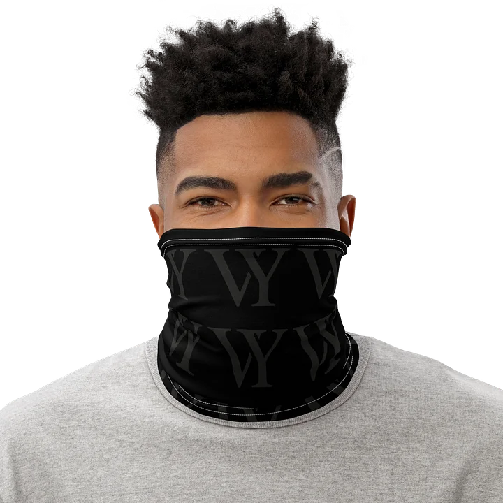BLACK VY Pattern Neck Gaiter product image (1)