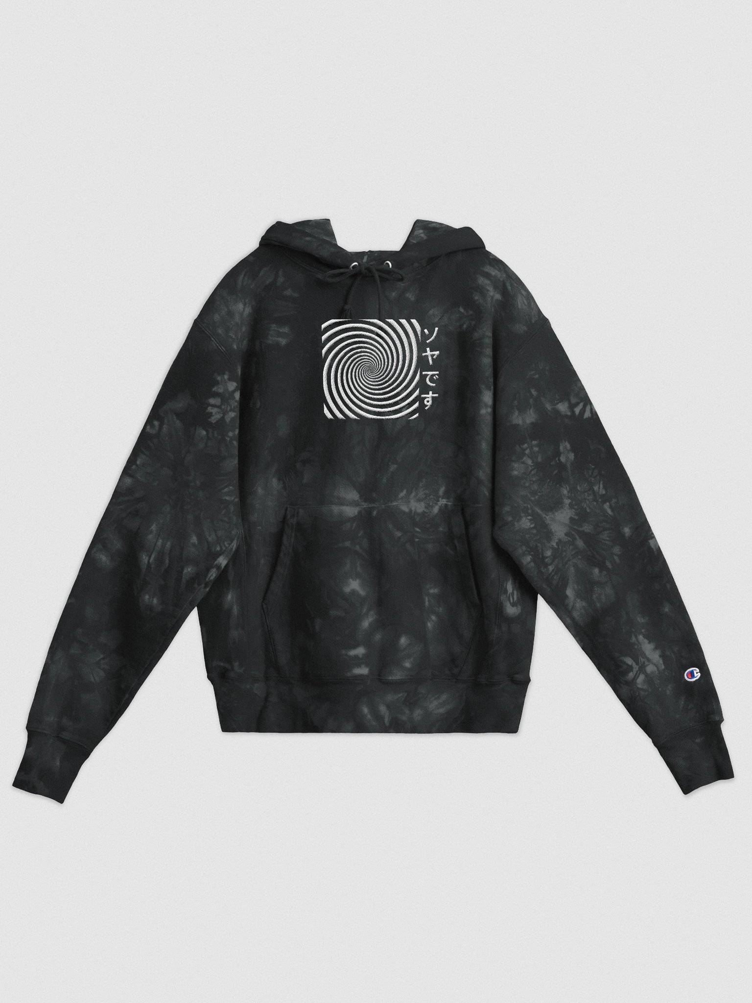 PREMIUM Champion™ embroidered tie-die hoodie product image (1)