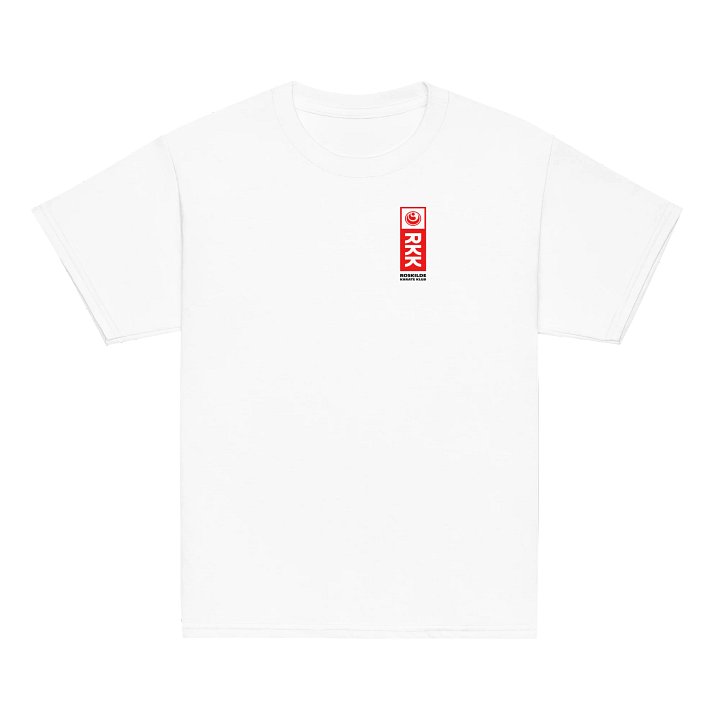White Youth Classic Tee, Unisex, RKK Logo product image (2)
