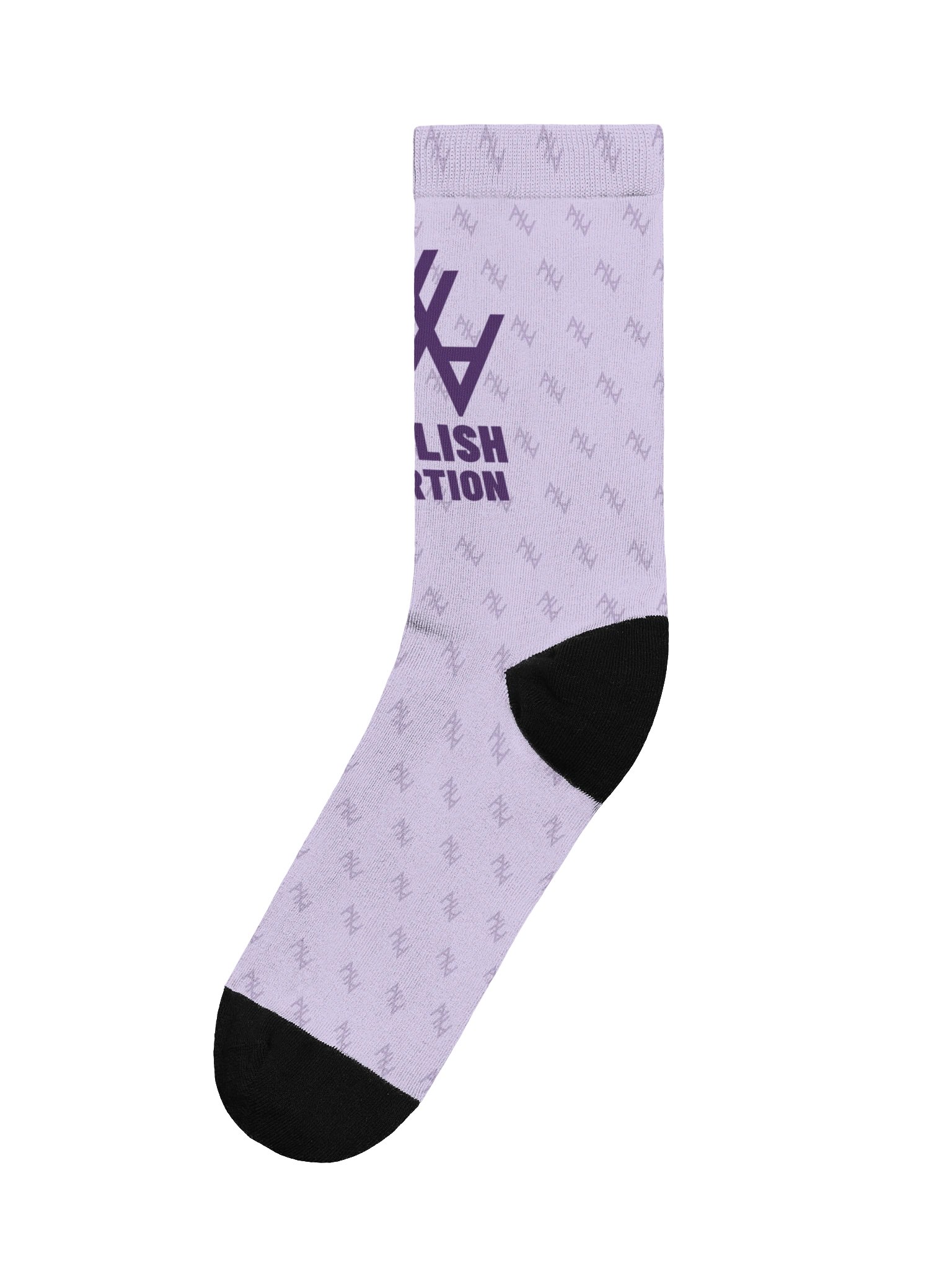 Abolish Abortion Crew Socks - Lavender & Plum product image (1)