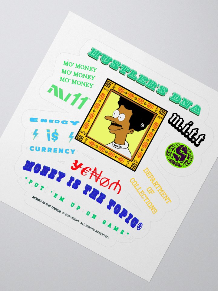 MITT Club Hustler's DNA Kiss Cut Stickers product image (4)