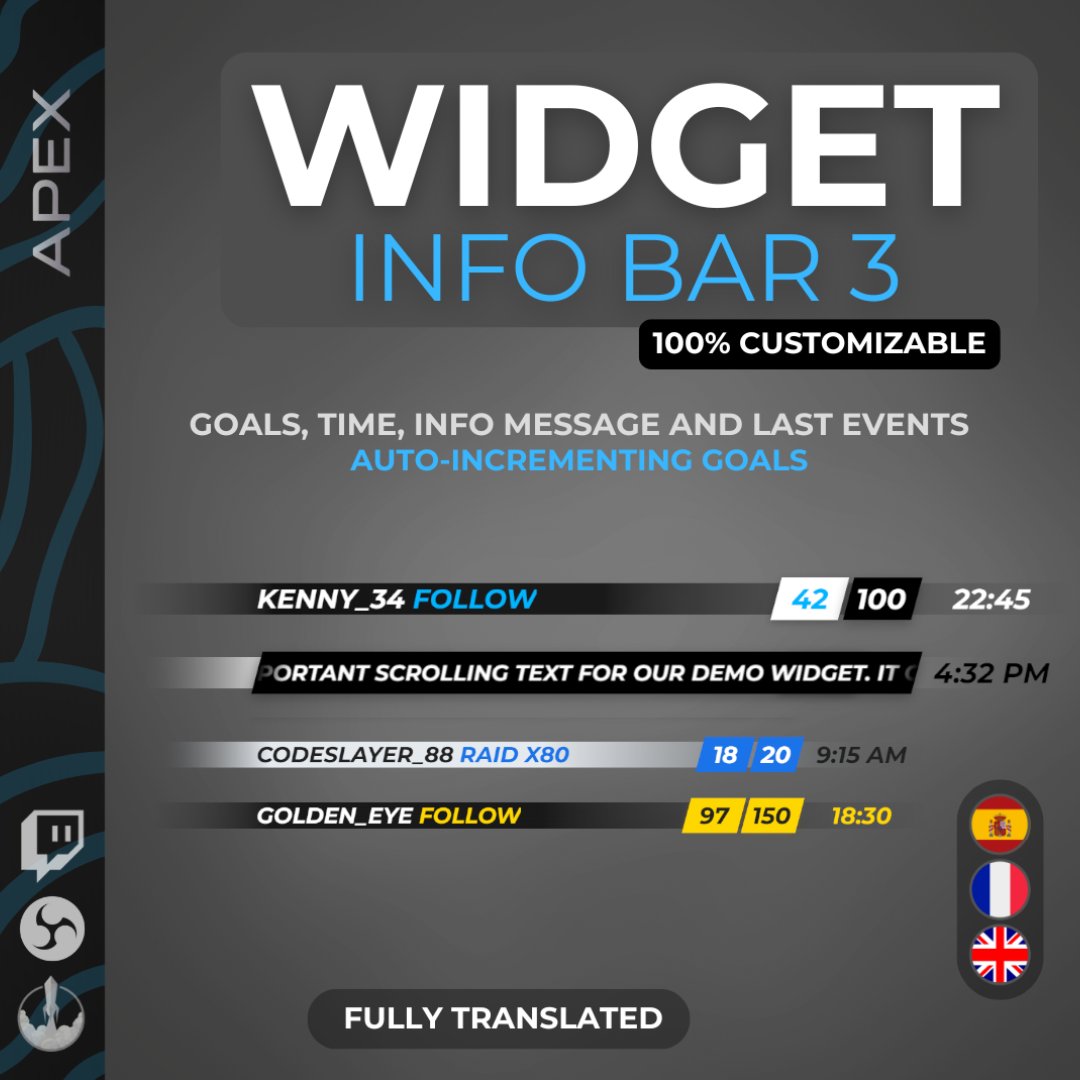 Twitch Widget Info Bar 2 product image (1)