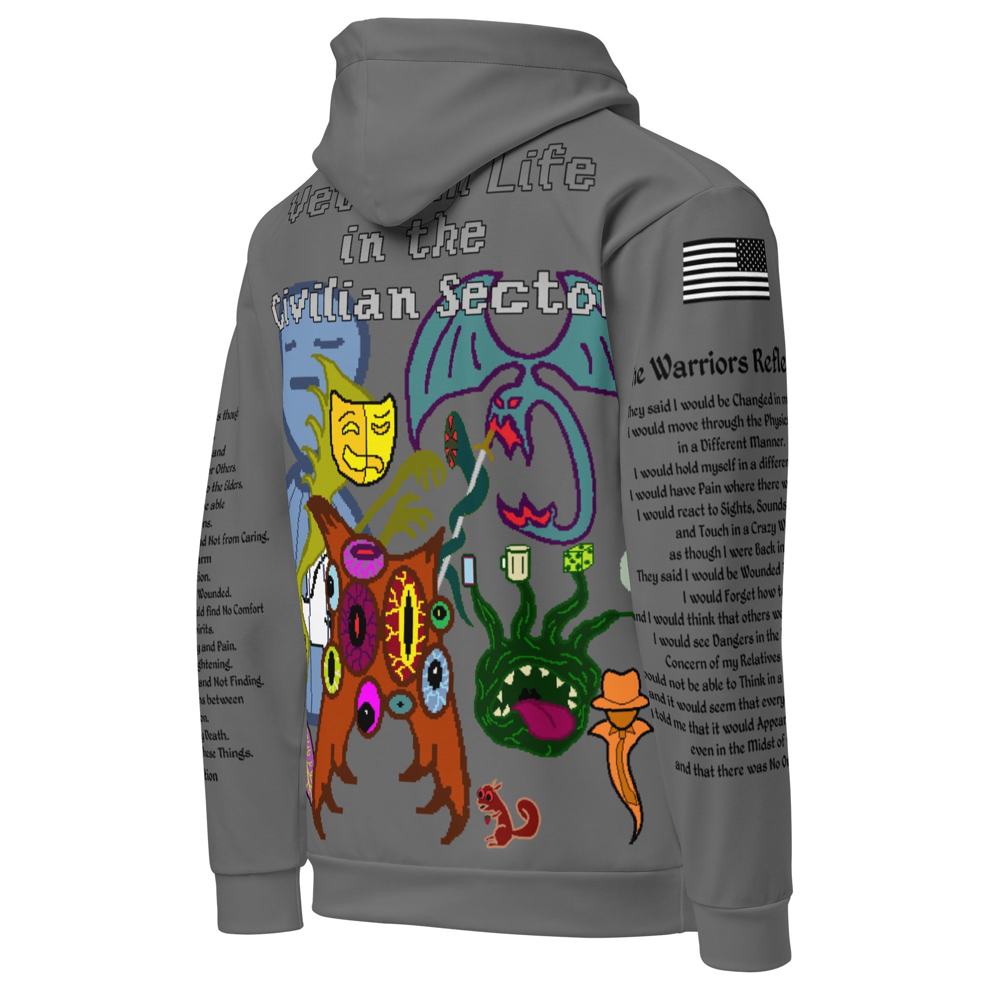 Stick Vet's Demons Hoodie Custom Sleeve product image (2)