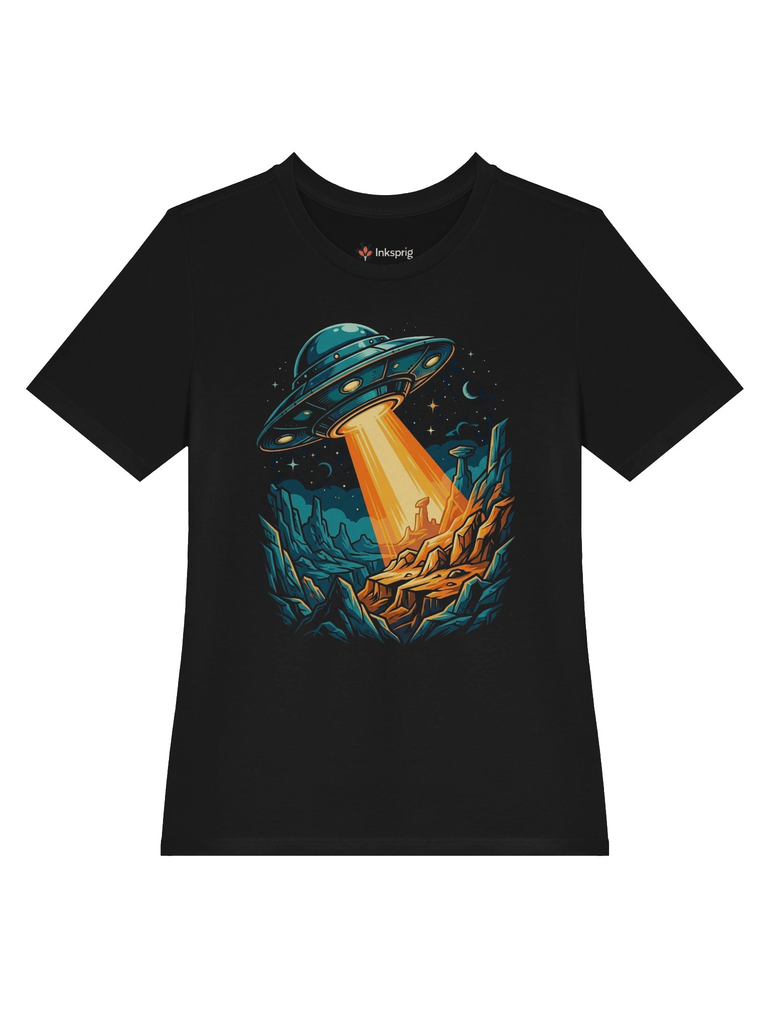 Orange Beam UFO Relaxed Tee product image (22)