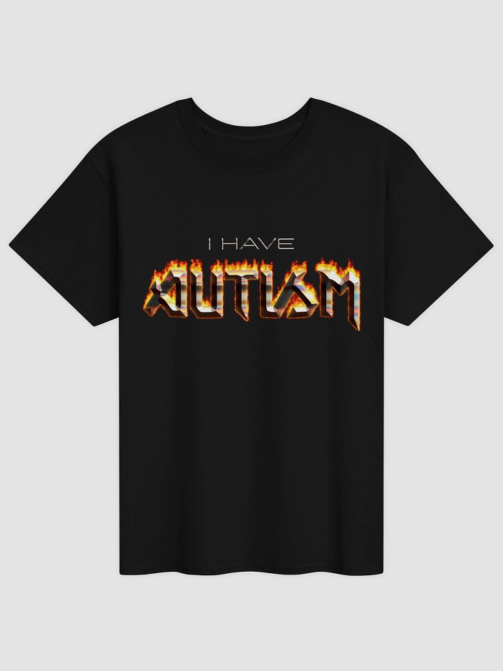 I have autism metal T-shirt product image (1)