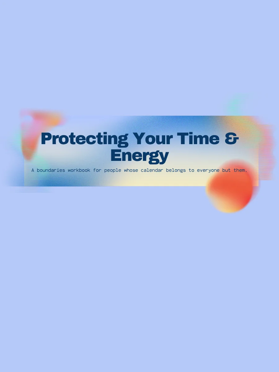 Protecting Your Time: A Boundary Workbook product image (1)