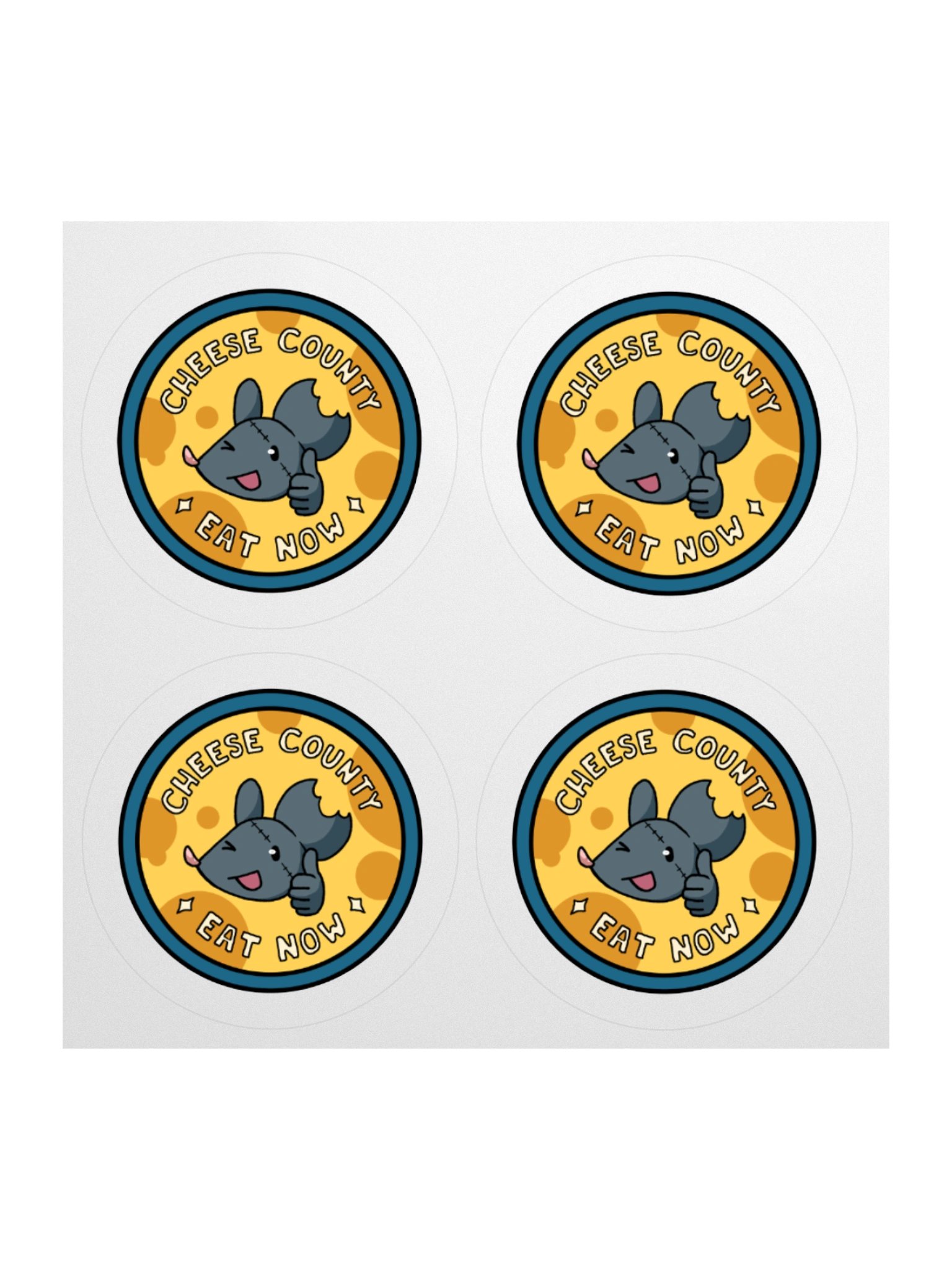 Cheese County Sticker (x4) product image (3)