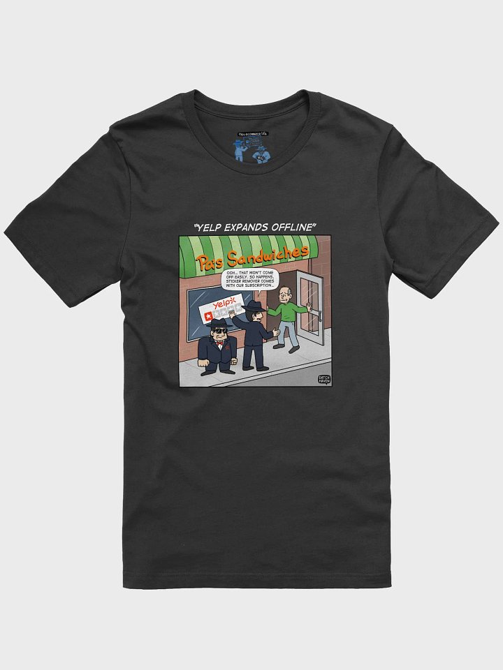 "Yelp expands offline" soft t-shirt product image (1)