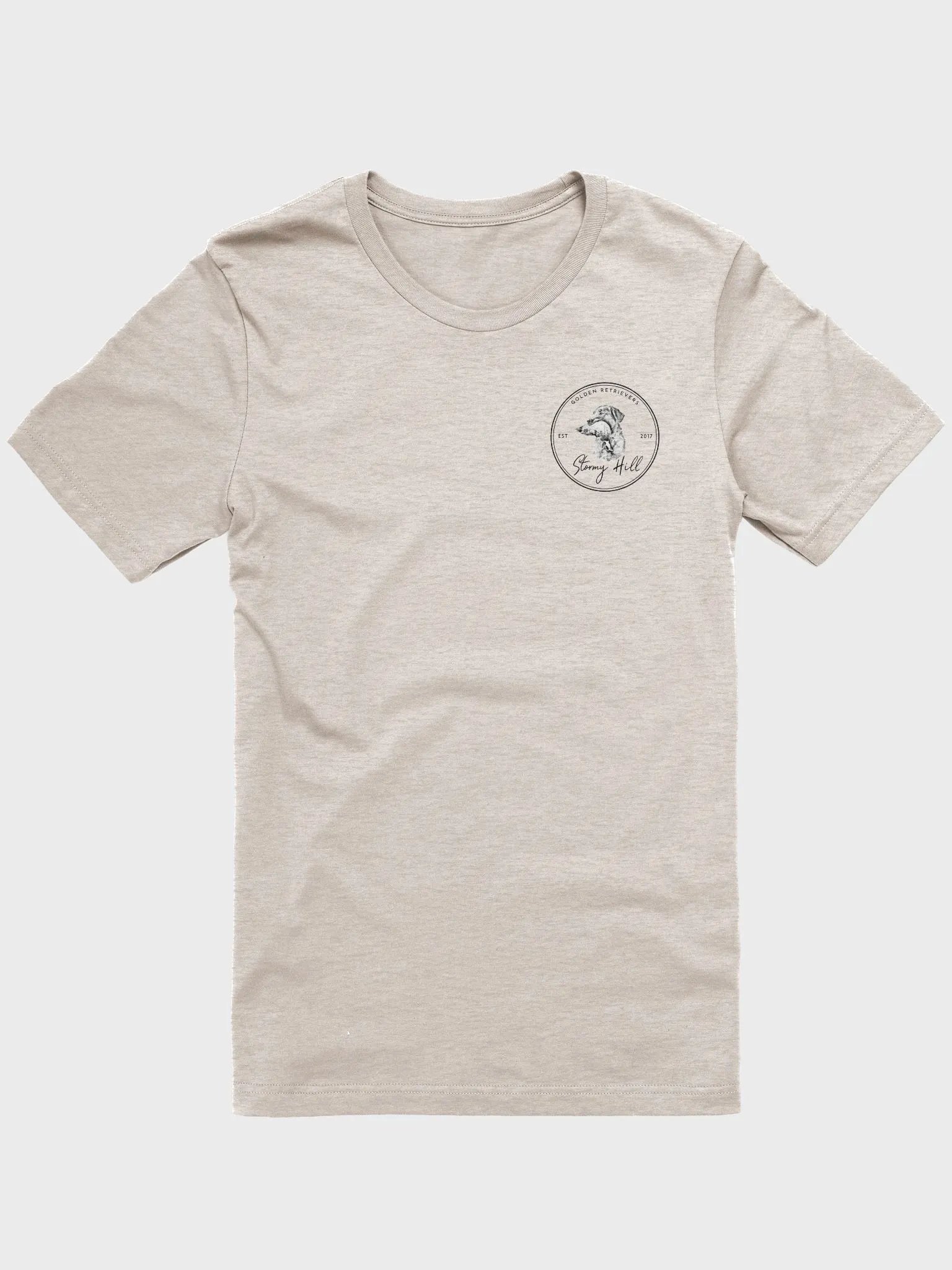 Stormy Hill Logo tee front and back product image (1)
