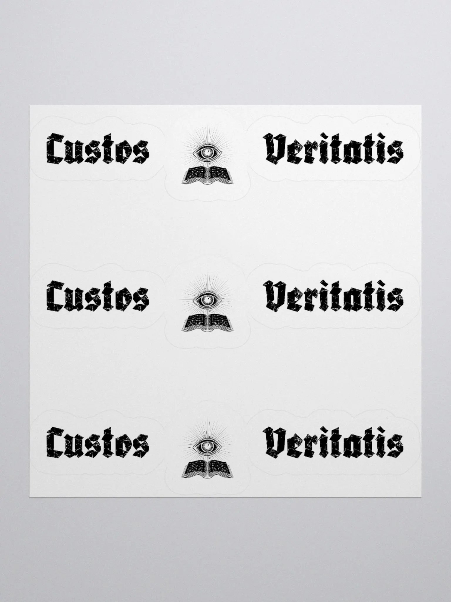 Custos Veritatis Black Eye Banner Sticker product image (1)