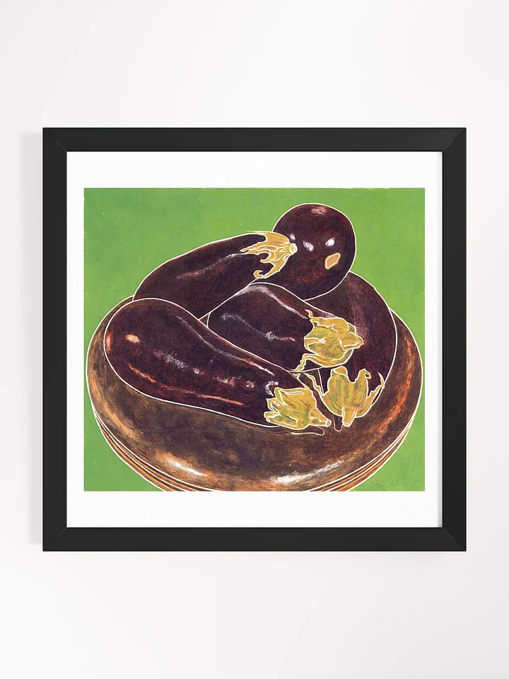 Eggplant and Piano Stool 04.02.06 print framed product image (1)