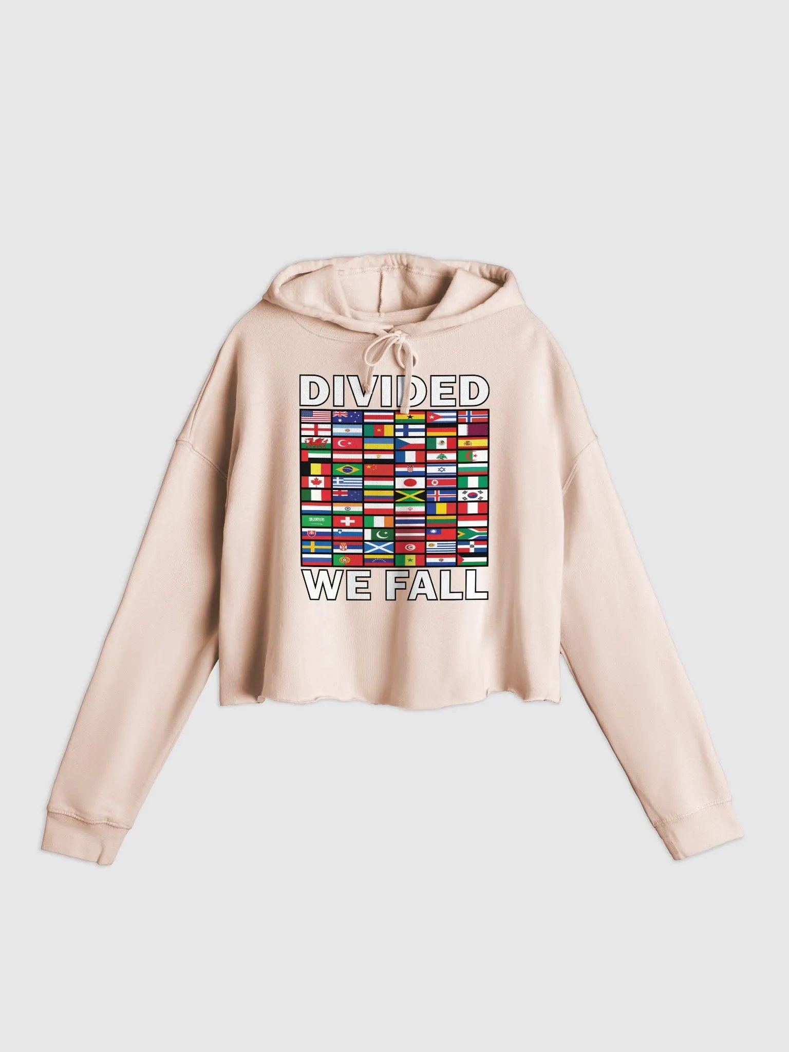 Divided We Fall - Nations - Independent Trading Co. Women’s Lightweight Cropped Hoodie product image (1)