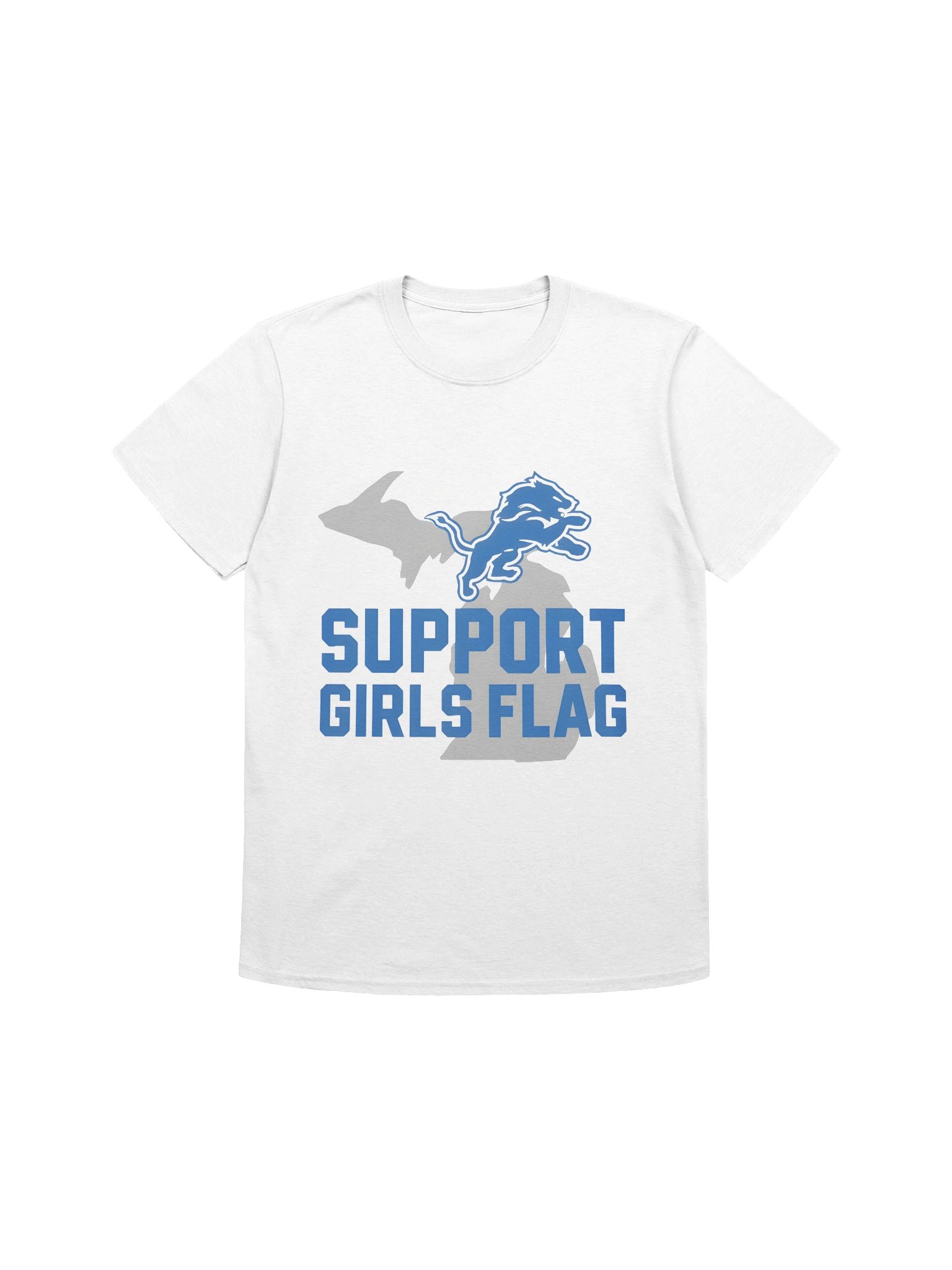 Support Girls Flag Detroit Lions Shirt product image (1)