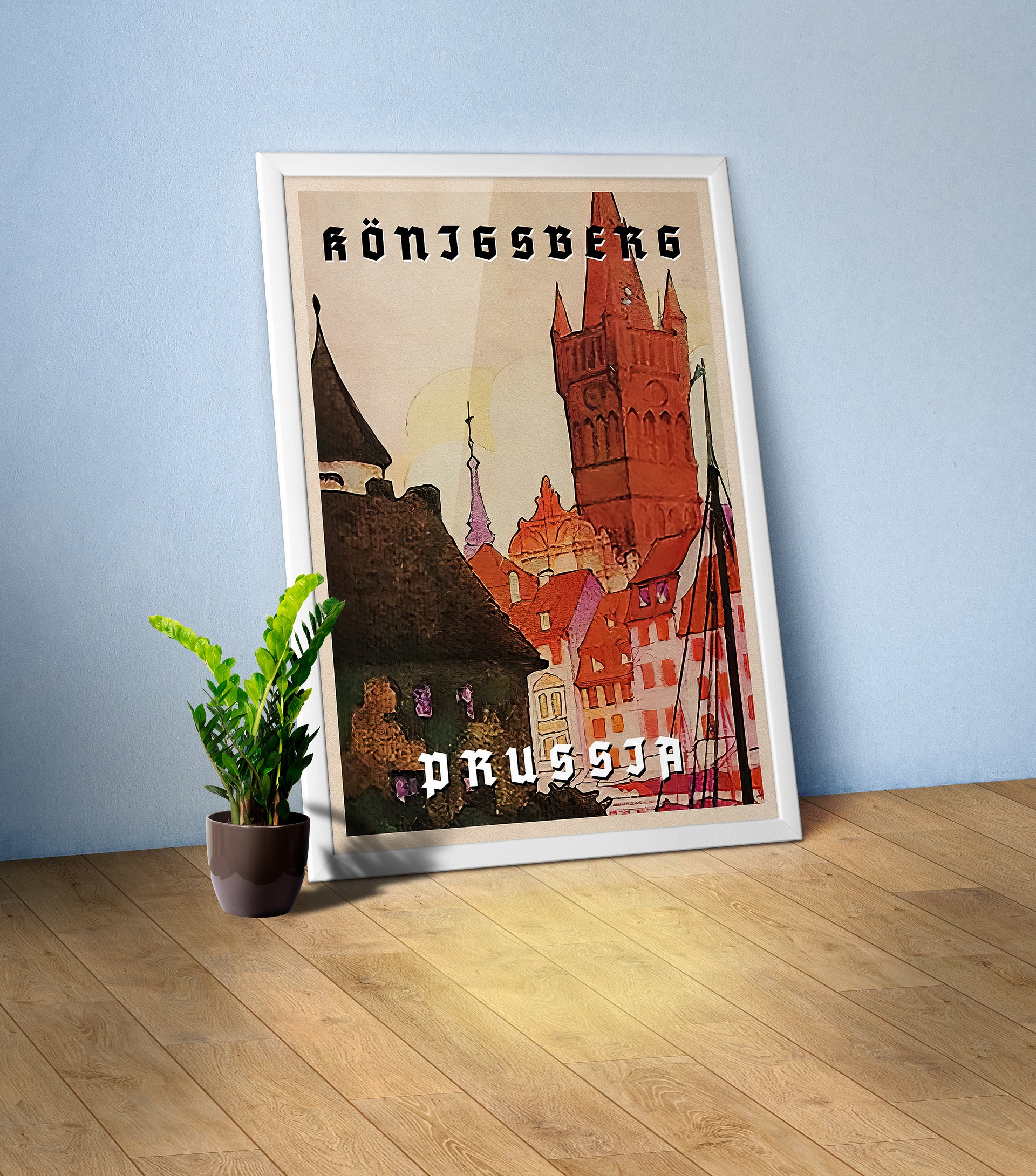 Konigsberg/Königsberg, Prussia, Germany, 1937 — retro vintage travel poster product image (1)