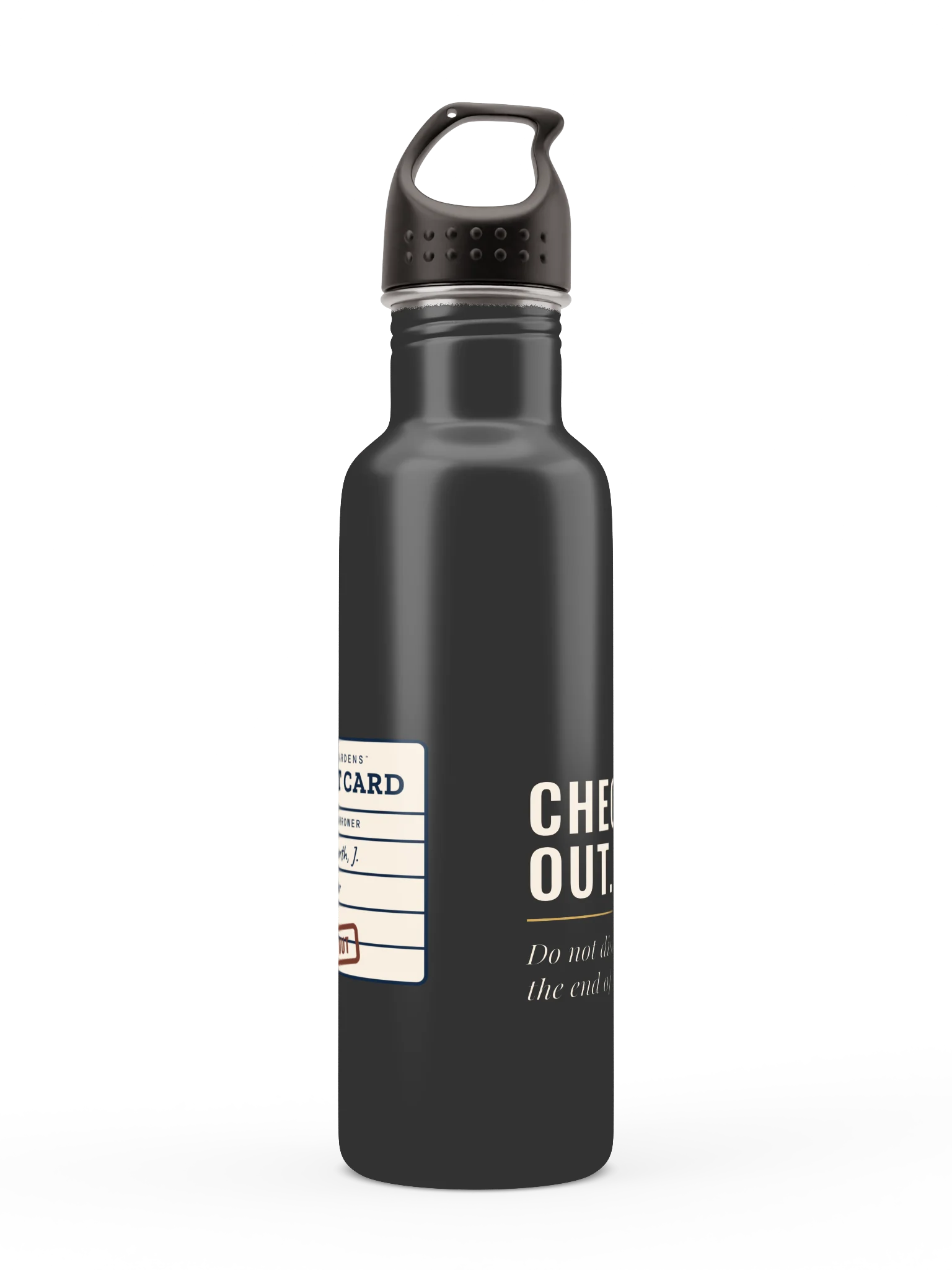 Checked Out Water Bottle product image (1)