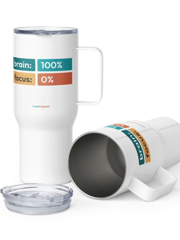 Brain 100% • Focus 0% - Travel Mug product image (1)