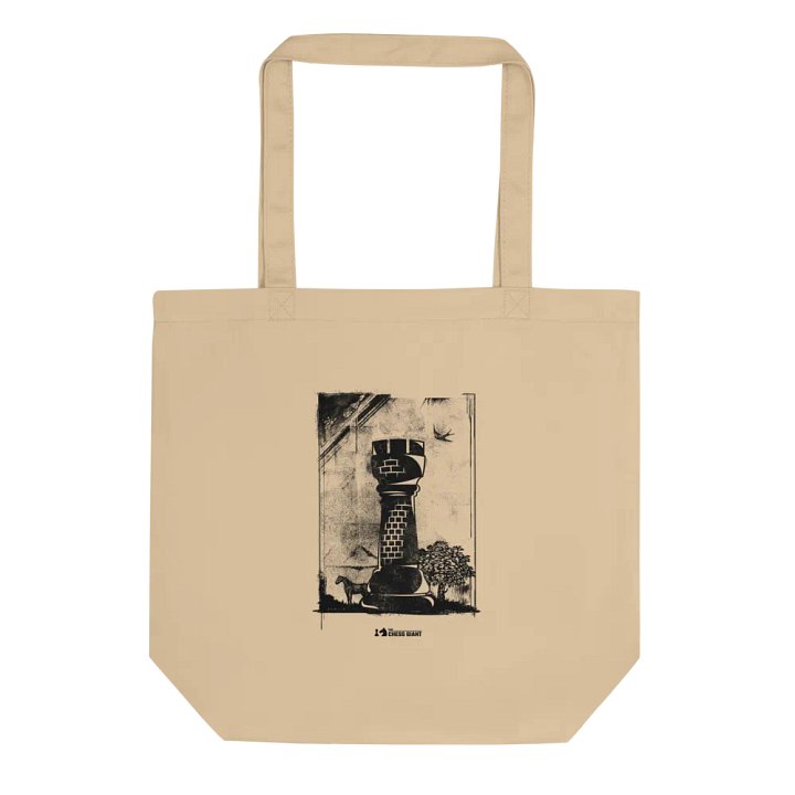 Grunge Chess: Medieval Rook tote bag product image (1)